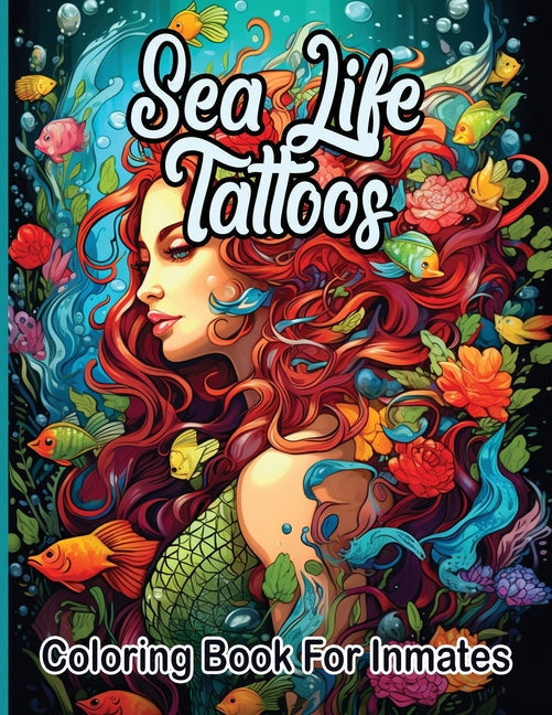Sea Life Tattoos coloring book for inmates - TX Corrections Bookstore