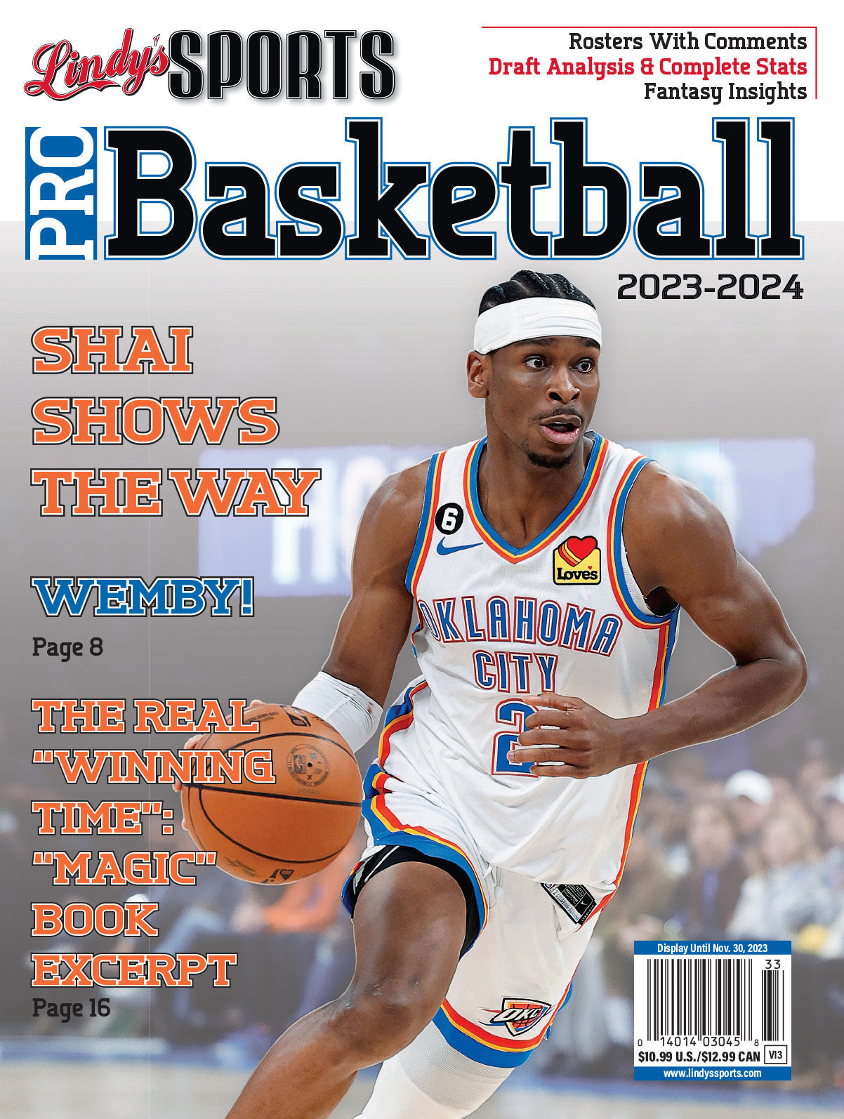 Lindy's Sports 2023-24 Pro Basketball Magazine - PRE ORDER - TX Corrections Bookstore