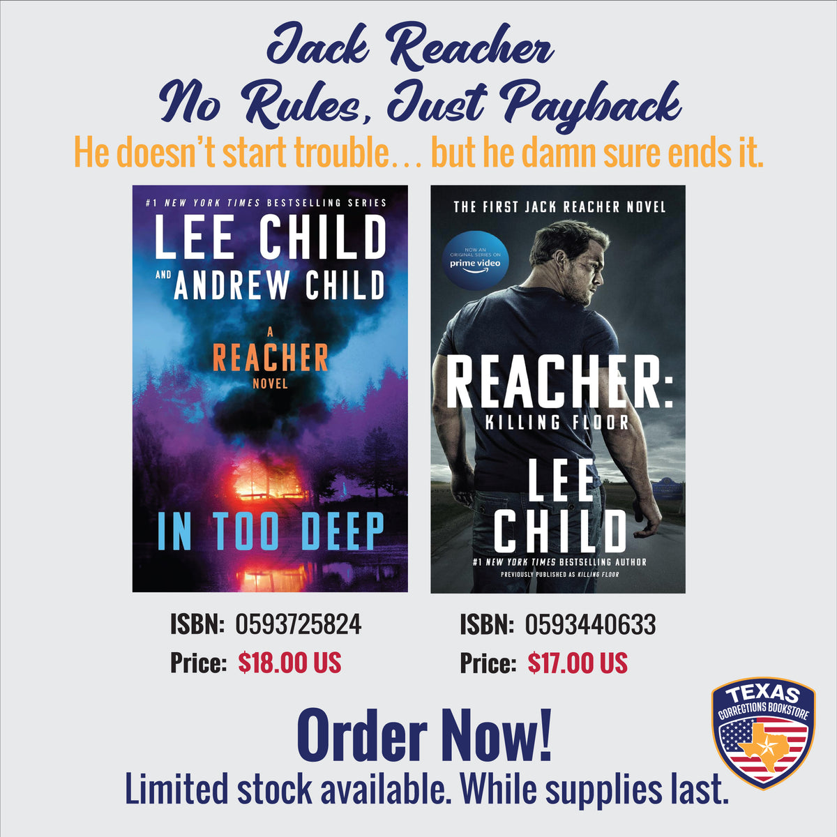 Jack Reacher: No Rules, Just Payback — In Too Deep & Killing Floor Bundle