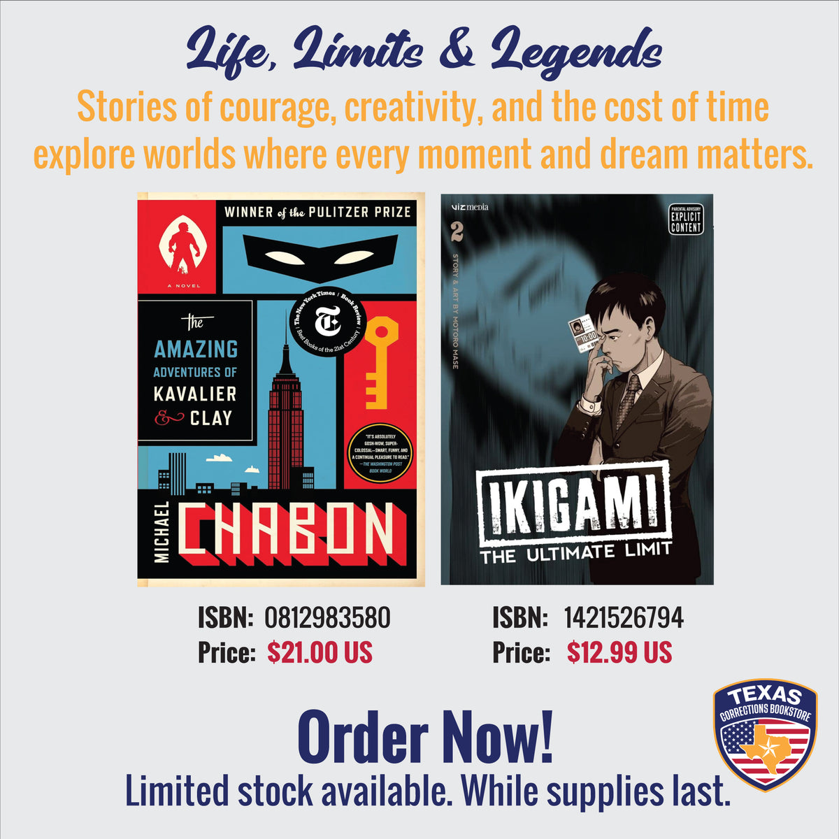 Life, Limits & Legends: Kavalier & Clay and Ikigami Vol. 2 Bundle