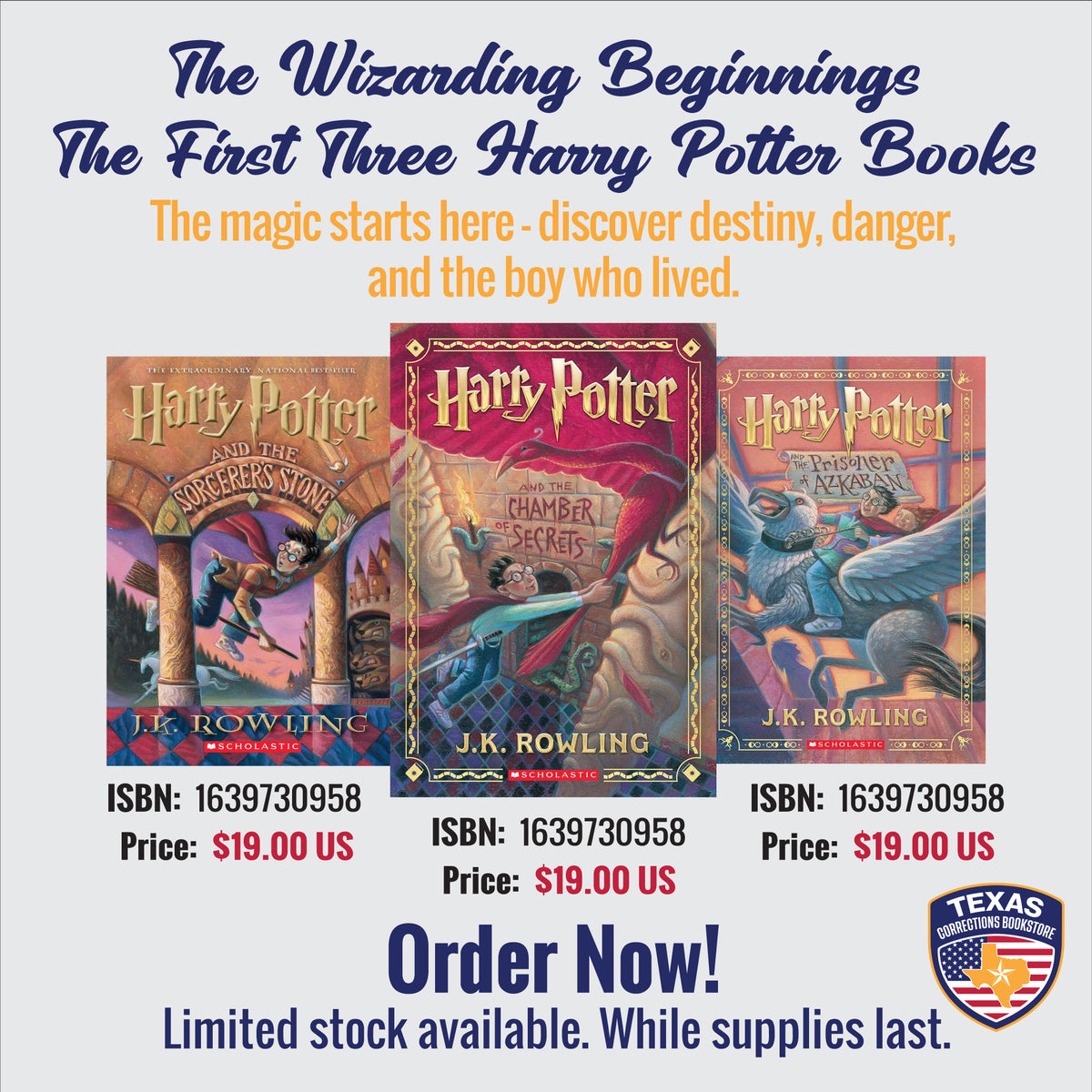 The Wizarding Beginnings: Harry Potter Books 1–3 Bundle