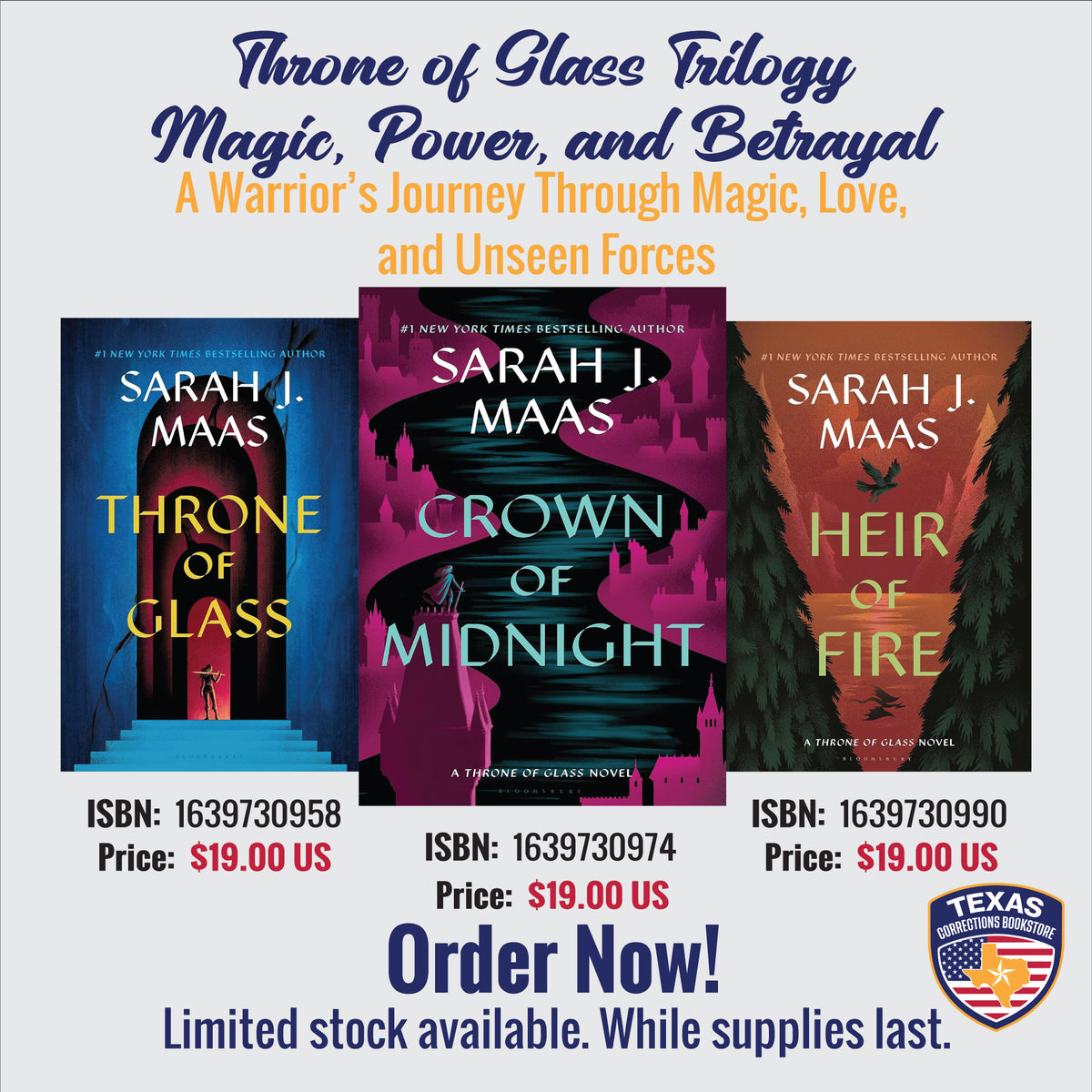Throne of Glass Books 1–3: Magic, Power & Betrayal Bundle