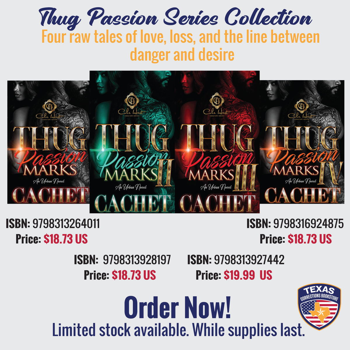 Thug Passion Marks Books 1–4 Collection by Cachet