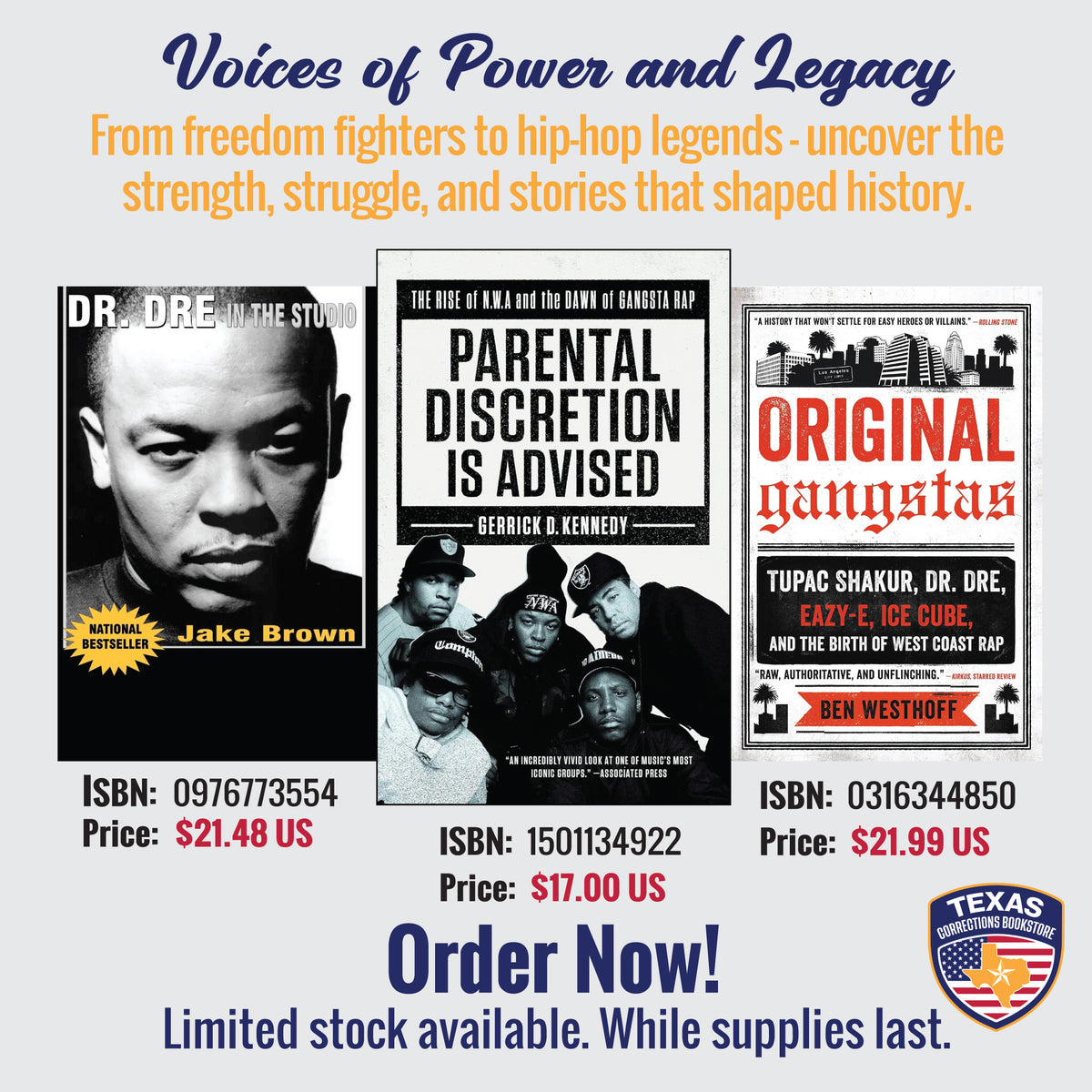 Voices of Power & Legacy: West Coast Hip-Hop Three-Book Bundle