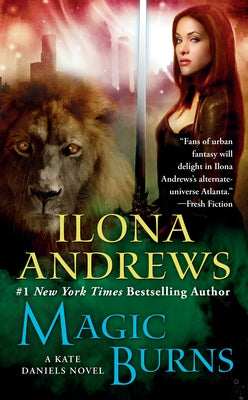 Paperback of Magic Burns by Ace Books, featuring the book cover with dark fantasy artwork and title text.