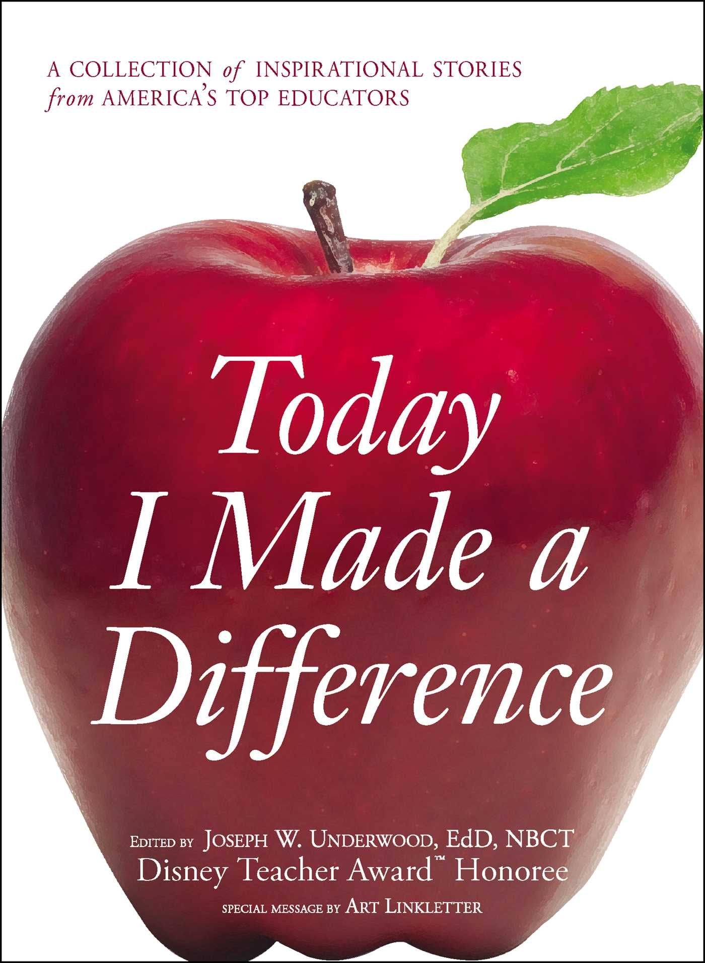 Cover of "Today I Made a Difference" book by Adams Media Corporation featuring inspiring stories from top American educators.