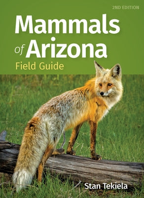Paperback Mammals of Arizona Field Guide by Adventure Publications showing detailed cover with images of Arizona mammals.