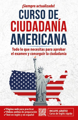 Paperback Aguilar book on American citizenship exam preparation, featuring the title and a clean cover design.