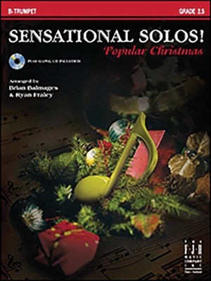 Paperback Alfred Music Sensational Solos! Popular Christmas B-Flat Trumpet music book with festive trumpet solos.
