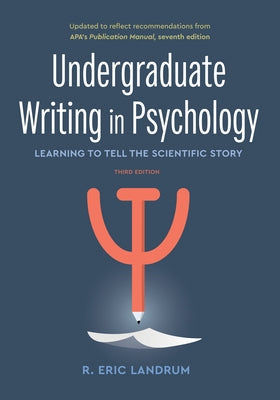 Paperback book titled "Undergraduate Writing in Psychology" by the American Psychological Association on a plain background.