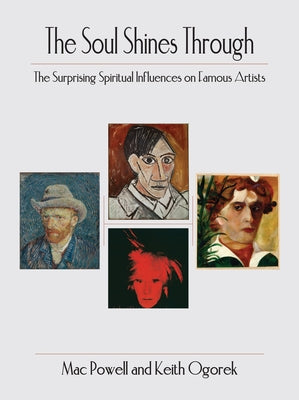 Paperback book titled "The Soul Shine Through" by Archway Publishing, exploring spiritual influences on famous artists.