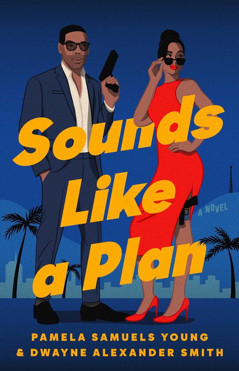 Paperback of "Sounds Like a Plan" by Atria Books featuring the book cover with title and author text.