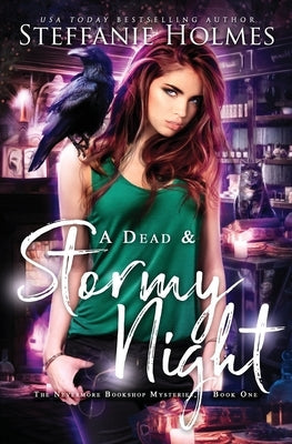 Paperback book titled "A Dead and Stormy Night" by Bacchanalia House with dark stormy cover art.