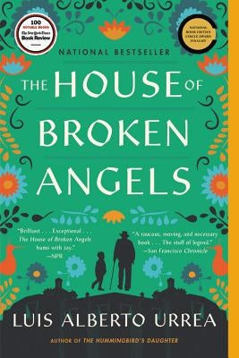 Paperback of The House of Broken Angels by Back Bay Books, featuring the book cover with title and author details.