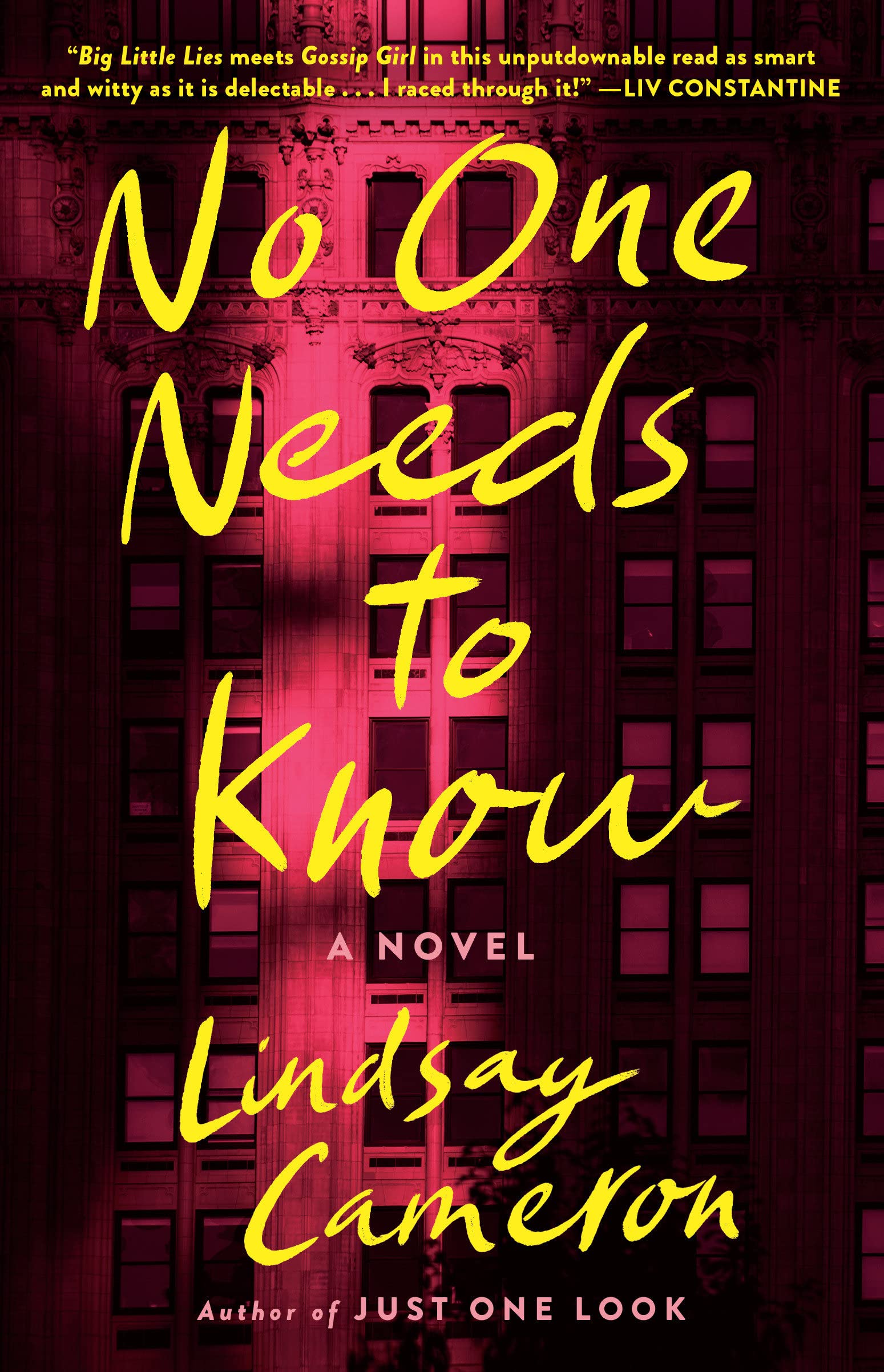 Paperback novel titled "No One Needs to Know" by Bantam, featuring the book cover with dark and mysterious design elements.