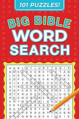 Big Bible Word Search puzzle book by Barbour Publishing featuring 101 Christian-themed word search puzzles.