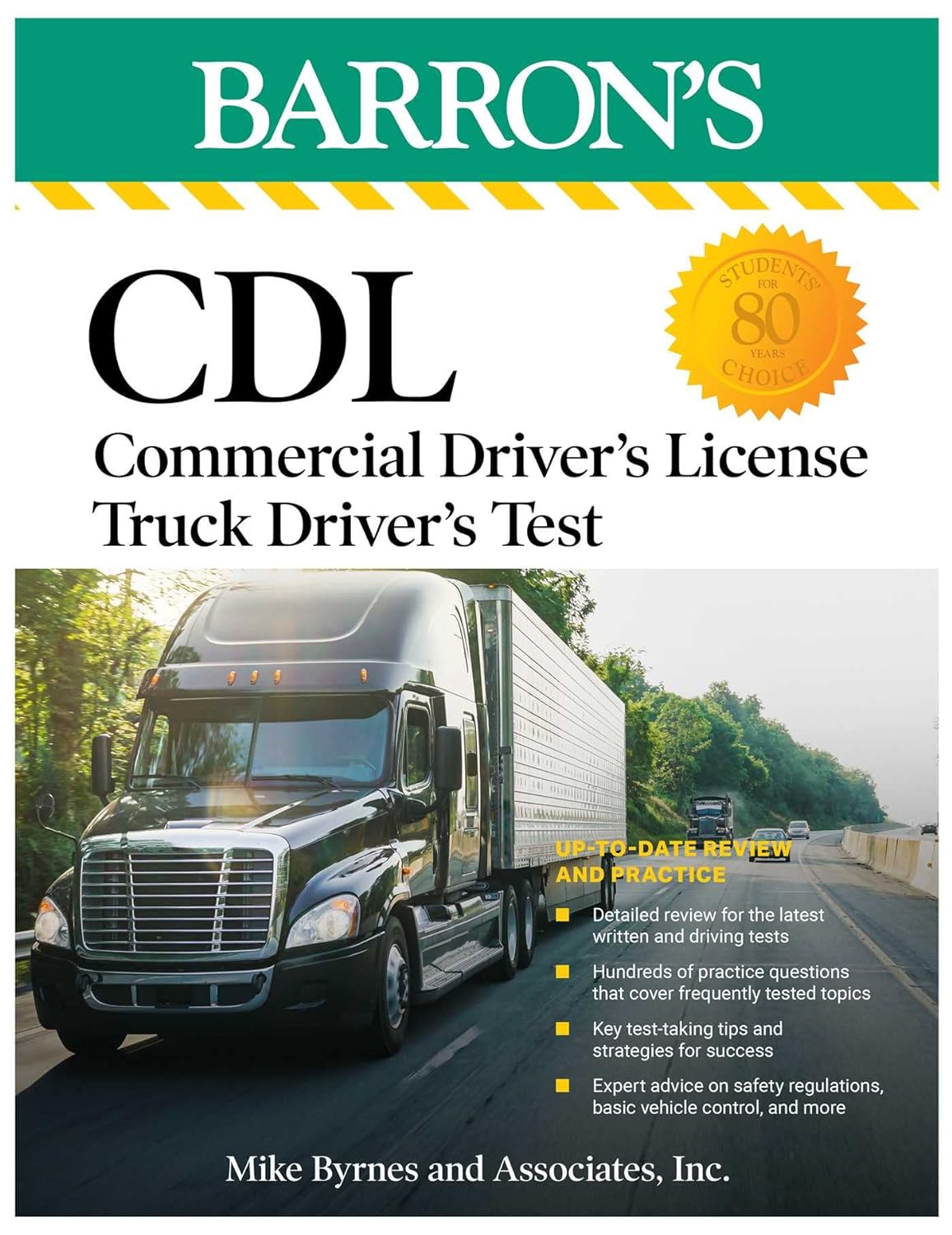 CDL Commercial Driver's License Truck Driver's Test, Fifth Edition Comprehensive Subject Review + Practice (Barron's Test Prep) (5th ed.) - TX Corrections Bookstore