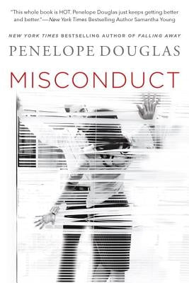 Paperback book titled Misconduct by Berkley Books, featuring a cover image with bold typography and dark background design.