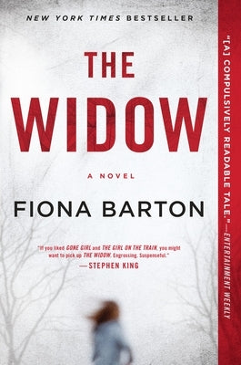 Paperback copy of "The Widow" by Berkley Books, featuring the book cover with title and author details.