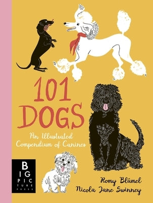 Hardcover of "101 Dogs: An Illustrated Compendium of Canines" by Big Picture Press, showing colorful dog illustrations on the cover.