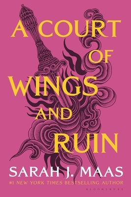 Paperback edition of "A Court of Wings and Ruin" by Bloomsbury Publishing, featuring a cover with fantasy artwork.