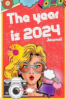 Paperback 2024 The Year is 2024 journal by Blurb, featuring a sleek cover with the title and year in bold.