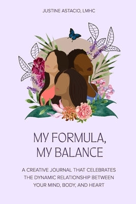 Paperback creative journal titled "My Formula, My Balance" by Blurb, featuring a calming lotus design on the cover.