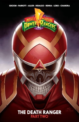 Paperback comic book titled Mighty Morphin Power Rangers: The Death Ranger II from Boom! Studios, featuring colorful superhero characters.