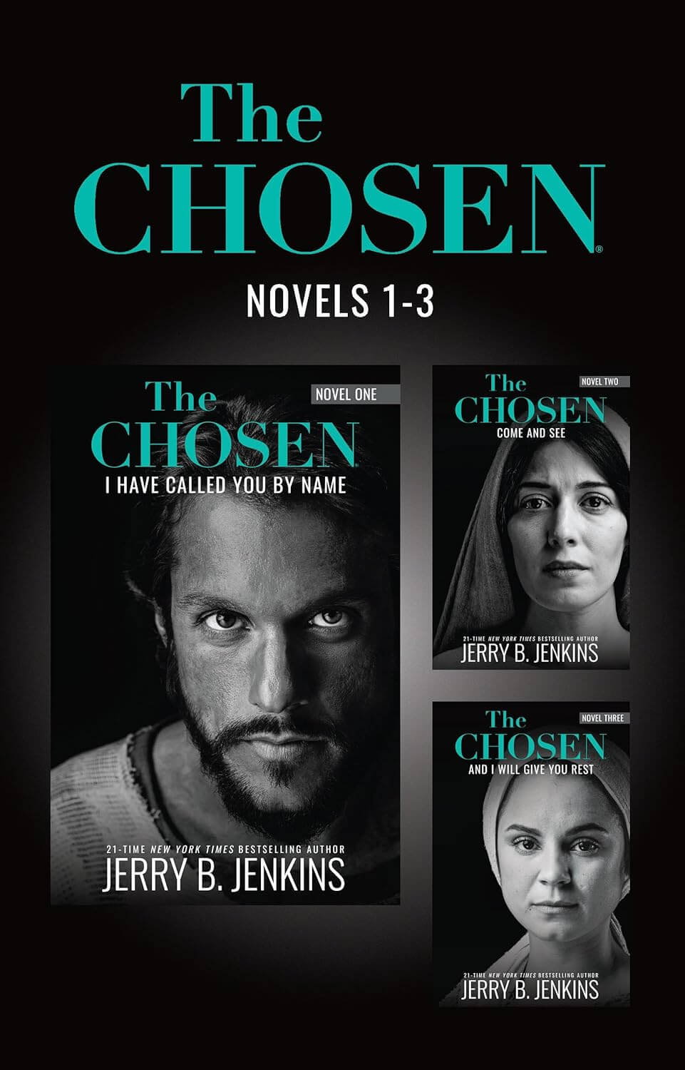 Set of three paperback Chosen Novels by Broadstreet Publishing, featuring colorful covers and inspiring titles.