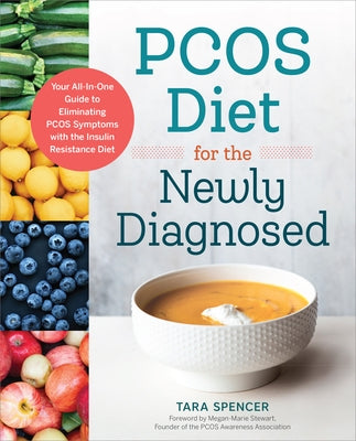 Paperback book titled "PCOS Diet for the Newly Diagnosed" by Callisto, featuring the cover with title and author.