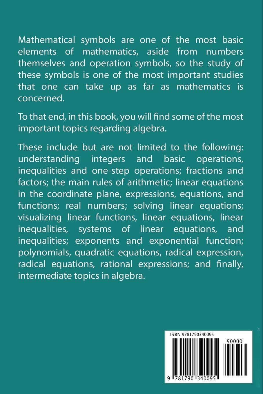 Algebra 1 Workbook: The Self-Teaching Guide and Practice Workboo - TX Corrections Bookstore