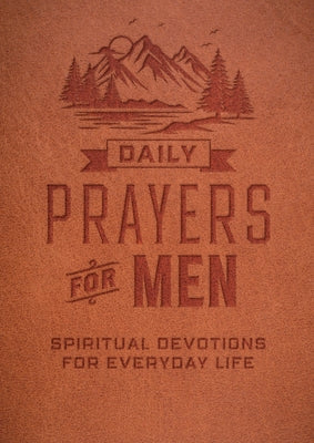 Paperback of Daily Prayers for Men by Chartwell Books featuring a spiritual devotion book cover with religious imagery.