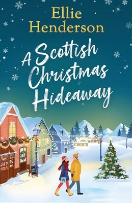 Paperback book titled "A Scottish Christmas Hideaway" by Choc Lit, featuring a festive cover with snowy winter scene.