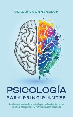 Paperback book titled "Psicología para principiantes" by Claudia Sonnenbeck, featuring a simple cover design on a white background.
