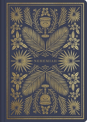 ESV Illuminated Scripture Journal Bible by Crossway featuring Nehemiah with decorative illuminated pages and handwritten-style script.