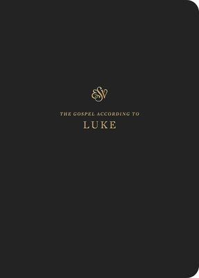 ESV Scripture Journal for Luke by Crossway, paperback Bible with lined pages for note-taking and reflection.