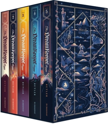 Set of five paperback The Dream Keeper Saga volumes by Crossway, featuring colorful cover art with fantasy themes.