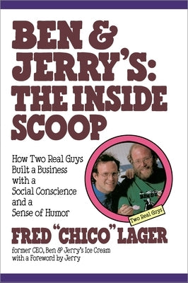 Ben & Jerry's The Inside Scoop paperback book by Crown Currency, featuring the cover with colorful text and branding.
