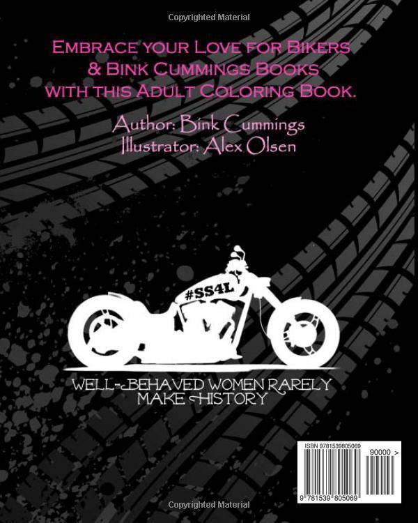 Bink's Badass Bikers - Adult Coloring Book - TX Corrections Bookstore