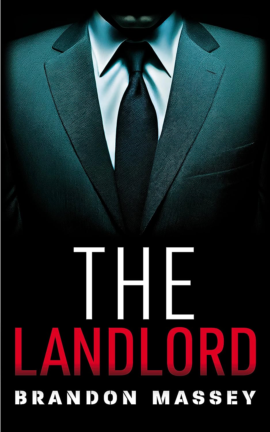 Paperback titled "The Landlord" by Dark Corner Publishing, featuring the book cover with dark-themed artwork and title text.