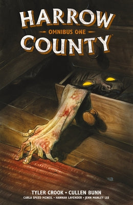 Paperback of Harrow County Omnibus Volume 1 by Dark Horse Books, showing the cover art with dark and eerie illustrations.