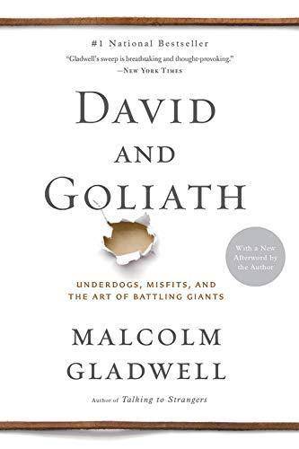 Cover image of the book "David and Goliath" by David and Goliath, featuring the title and author on a colorful background.