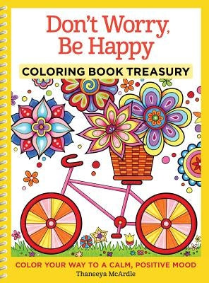 Paperback coloring book by Design Originals featuring uplifting designs to promote calm and positivity for a relaxing coloring experience.