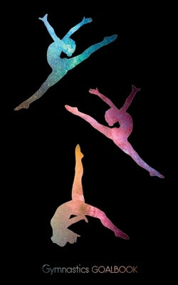 Paperback gymnastics goalbook with galaxy cover design, featuring the Wag branding by Dream Co Publishing.