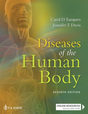 Paperback book titled "Diseases of the Human Body" by F. A. Davis Company, showing the front cover with medical illustrations.