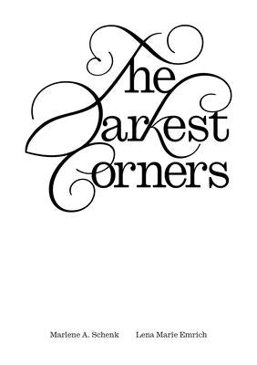 Paperback of "The Darkest Corners" by Floating Opera Press, featuring the book cover with dark-themed artwork.