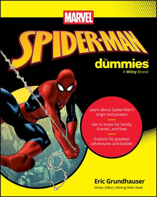 Paperback book titled Spider-Man for Dummies by For Dummies, featuring a colorful cover with Spider-Man artwork.