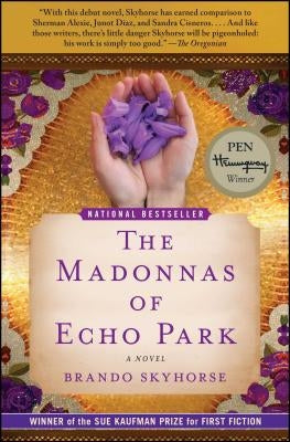 Paperback copy of "The Madonnas of Echo Park" by Free Press, showing the book cover with title and artwork.