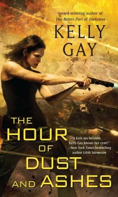 Paperback of The Hour of Dust and Ashes by Gallery Books, showing the book cover with dark, atmospheric artwork.