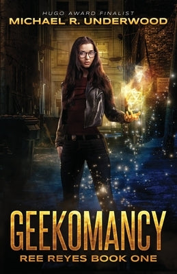 Gray Fox Literary Geekomancy paperback book with cover art featuring mystical symbols and a dark, enchanting design.